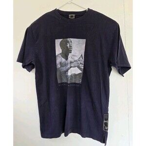 Vintage Tupac Makaveli Branded Shirt Mens XL Graphic T Blue 90s Rap Hip Hop